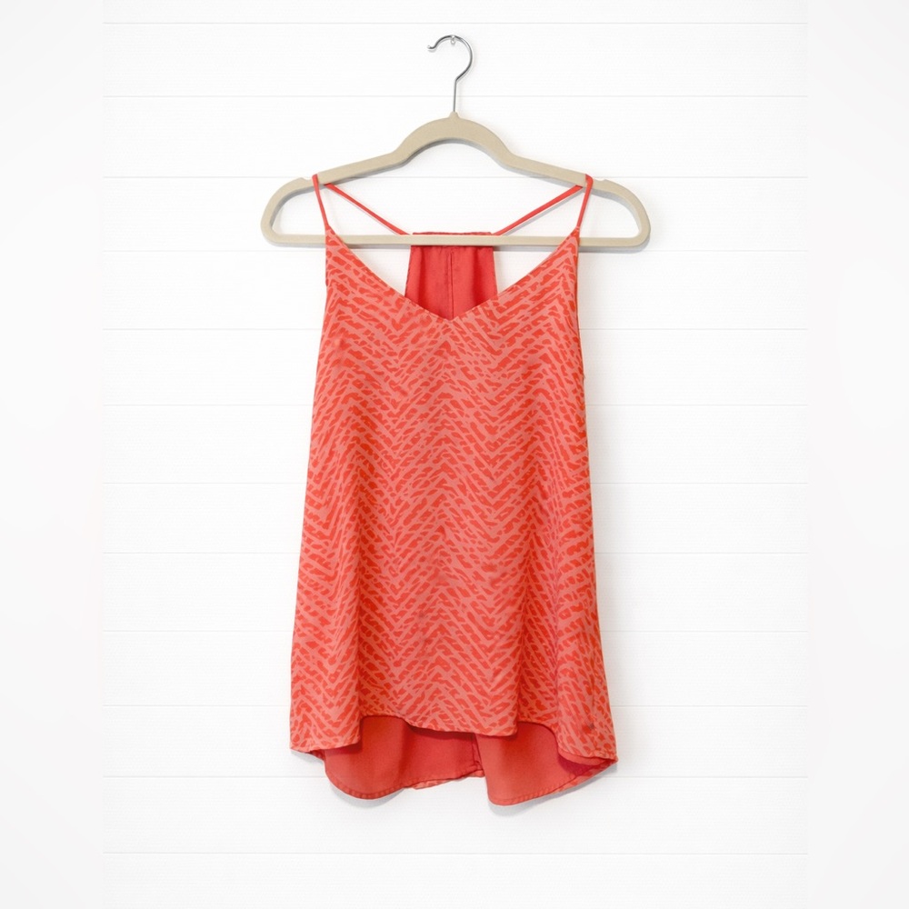 Women's Coral Patterned Top